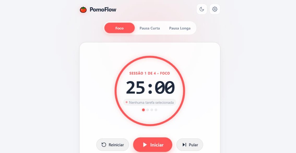 Pomodoro Aurora App Screenshot